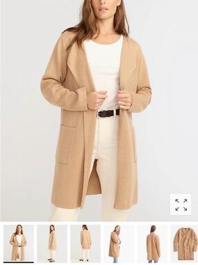 J. Crew Juliette Camel Open-Front Women's Cardigan